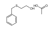 acetic acid,2-benzylsulfanylethanol Structure