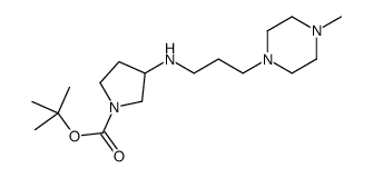 1-BOC-3-[(4-METHYL-PIPERAZIN-1-YLPROPYL)-AMINO]-PYRROLIDINE Structure