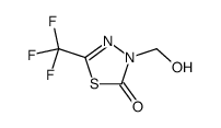 3-(hydroxymethyl)-5-(trifluoromethyl)-1,3,4-thiadiazol-2-one结构式