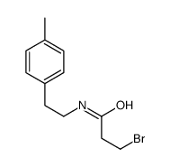 3-bromo-N-[2-(4-methylphenyl)ethyl]propanamide结构式
