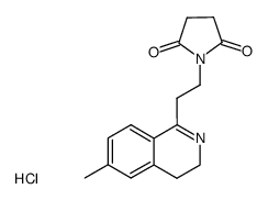 1-[2-(6-Methyl-3,4-dihydro-isoquinolin-1-yl)-ethyl]-pyrrolidine-2,5-dione; hydrochloride Structure