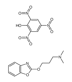 Picric acid; compound with [3-(benzooxazol-2-yloxy)-propyl]-dimethyl-amine结构式