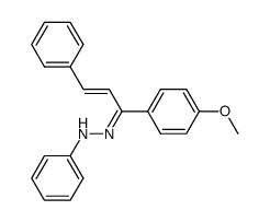 N-[(E)-1-(4-Methoxy-phenyl)-3-phenyl-prop-2-en-(E)-ylidene]-N'-phenyl-hydrazine Structure