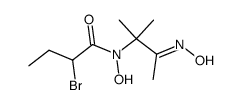 N-(1,1-Dimethyl-2-hydroxyiminopropyl)-2-bromobutanohydroxamic acid Structure