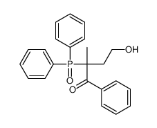 2-diphenylphosphoryl-4-hydroxy-2-methyl-1-phenylbutan-1-one Structure