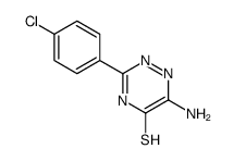 6-amino-3-(4-chlorophenyl)-2H-1,2,4-triazine-5-thione结构式