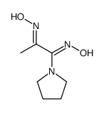 1-Pyrrolidin-1-yl-propane-1,2-dione dioxime结构式