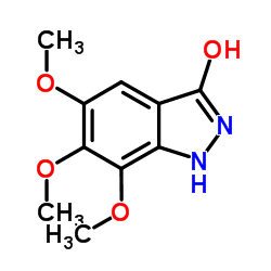 5,6,7-TRIMETHOXY-3-HYDROXY[1H]INDAZOLE Structure