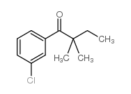 3'-CHLORO-2,2-DIMETHYLBUTYROPHENONE结构式