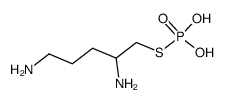 Thiophosphoric acid S-(2,5-diamino-pentyl) ester结构式