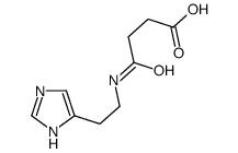 4-[2-(1H-imidazol-5-yl)ethylamino]-4-oxobutanoic acid Structure