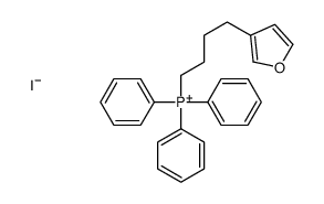4-(furan-3-yl)butyl-triphenylphosphanium,iodide结构式