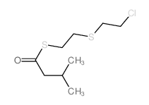 1-[2-(2-chloroethylsulfanyl)ethylsulfanyl]-3-methyl-butan-1-one structure
