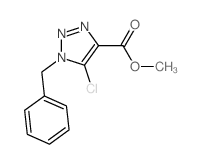 1H-1,2,3-Triazole-4-carboxylicacid, 5-chloro-1-(phenylmethyl)-, methyl ester picture