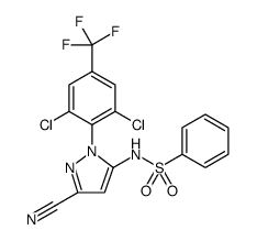 Benzenesulfonamide, N-[3-cyano-1-[2,6-dichloro-4-(trifluoromethyl)phenyl]-1H-pyrazol-5-yl] Structure