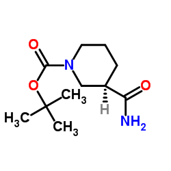 tert-butyl 3-carbamoylpiperidine-1-carboxylate structure