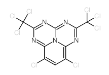 7,9-dichloro-2,5-bis(trichloromethyl)-1,3,4,6,9b-pentaazaphenalene Structure