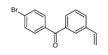 (4-bromophenyl)-(3-ethenylphenyl)methanone Structure