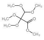 Propanoic acid, 2,2,3,3-tetramethoxy-, methyl ester结构式