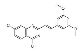 4,7-dichloro-2-[2-(3,5-dimethoxyphenyl)ethenyl]quinazoline Structure