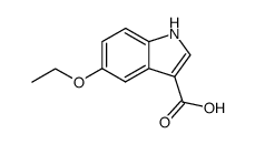 5-甲氧基-1H-吲哚-3-羧酸结构式