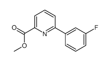 methyl 6-(3-fluorophenyl)pyridine-2-carboxylate结构式