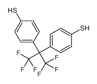 4-[1,1,1,3,3,3-hexafluoro-2-(4-sulfanylphenyl)propan-2-yl]benzenethiol结构式