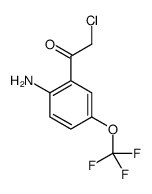 1-[2-amino-5-(trifluoromethoxy)phenyl]-2-chloroethanone结构式