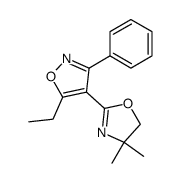 4-(4,4-dimethyl-4,5-dihydrooxazol-2-yl)-5-ethyl-3-phenylisoxazole Structure