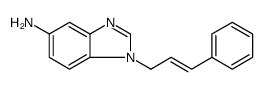 1H-Benzimidazol-5-amine, 1-(3-phenyl-2-propen-1-yl)结构式