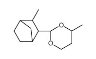 4-methyl-2-(3-methylbicyclo[2.2.1]hept-2-yl)-1,3-dioxane结构式