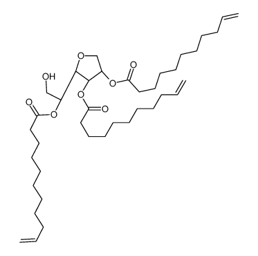 [(3S,4R,5R)-5-[(1R)-2-hydroxy-1-undec-10-enoyloxyethyl]-4-undec-10-enoyloxyoxolan-3-yl] undec-10-enoate Structure