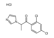 1-(2,4-dichlorophenyl)-2-(1H-imidazol-1-yl)propan-1-one hydrochloride Structure