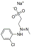 sodium 2-[3-(2-chlorophenyl)-1-methyltriazen-2-yl]ethanesulphonate structure