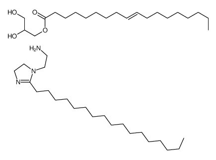 2,3-dihydroxypropyl oleate, compound with 2-heptadecyl-4,5-dihydro-1H-imidazole-1-ethylamine Structure