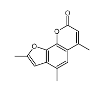 2,4,6-trimethylfuro[3,2-h]chromen-8-one Structure
