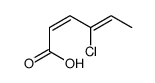 4-chlorohexa-2,4-dienoic acid结构式