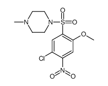 1-(5-chloro-2-methoxy-4-nitrophenyl)sulfonyl-4-methylpiperazine Structure