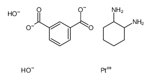 benzene-1,3-dicarboxylate,cyclohexane-1,2-diamine,platinum(4+),dihydroxide Structure
