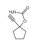 carbamic acid-(1-ethynyl-cyclopentyl ester) Structure