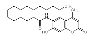 6-Hexadecanoylamido-4-methylumbelliferone Structure