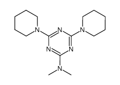 2,4-Bispiperidino-6-dimethylamino-1,3,5-triazin结构式