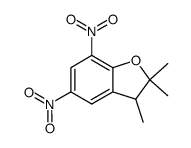 2,2,3-trimethyl-5,7-dinitro-2,3-dihydro-benzofuran结构式