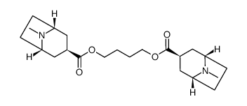 1,4-butanediol bis(tropane-3β-carboxylate)结构式