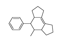 opt.-inakt. 4-Methyl-5-phenyl-1,2,3,3a,4,5,5a,6,7,8-decahydro-as-indacen结构式