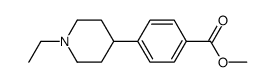 methyl 4-(1-ethylpiperidin-4-yl)benzoate结构式