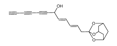 3-<6-Hydroxy-dodecadien-(2,4)-triin-(7,9,11)-yl>-2,4,10-trioxa-adamantan结构式