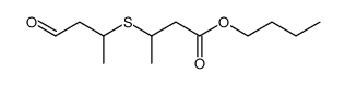 3-(1-methyl-3-oxo-propylsulfanyl)-butyric acid butyl ester结构式
