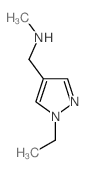 N-[(1-ethyl-1H-pyrazol-4-yl)methyl]-N-methylamine structure