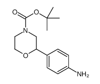 tert-butyl 2-(4-aminophenyl)morpholine-4-carboxylate结构式